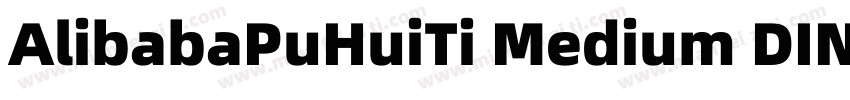 AlibabaPuHuiTi Medium DIN Bold字体转换